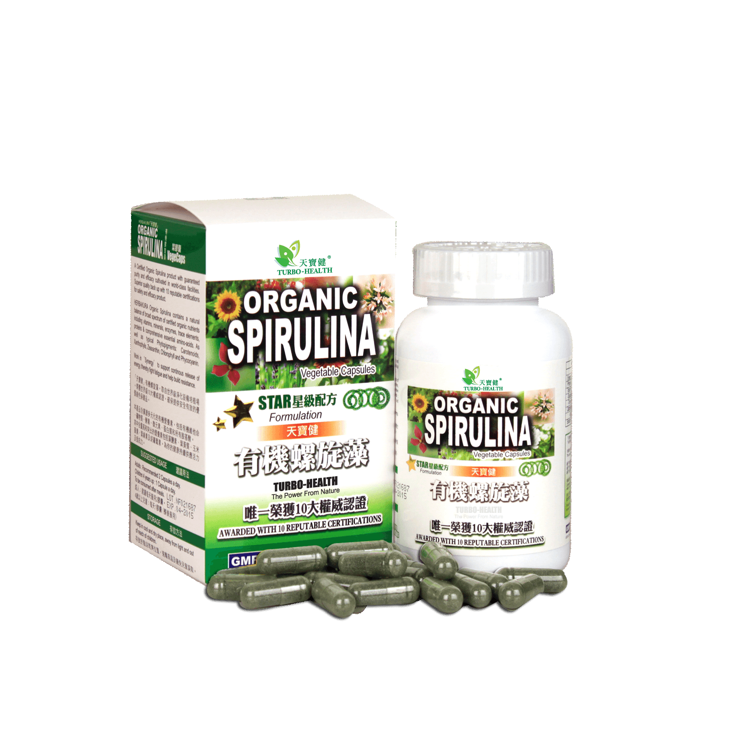 天寶健有機螺旋藻 120's Herbakura Organic Spirulina 120's